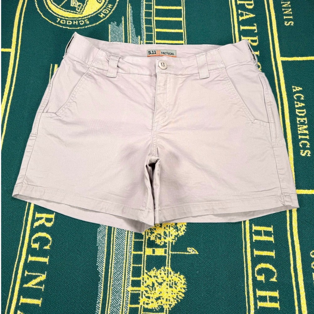 5.11 Tactical Women 4 Lavender Utility Shorts Stretch Cotton Hiking Gorpcore